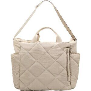 Quilted Puffy Crossbody Shoulder Bags for Women Soft Nylon Hobo Bag